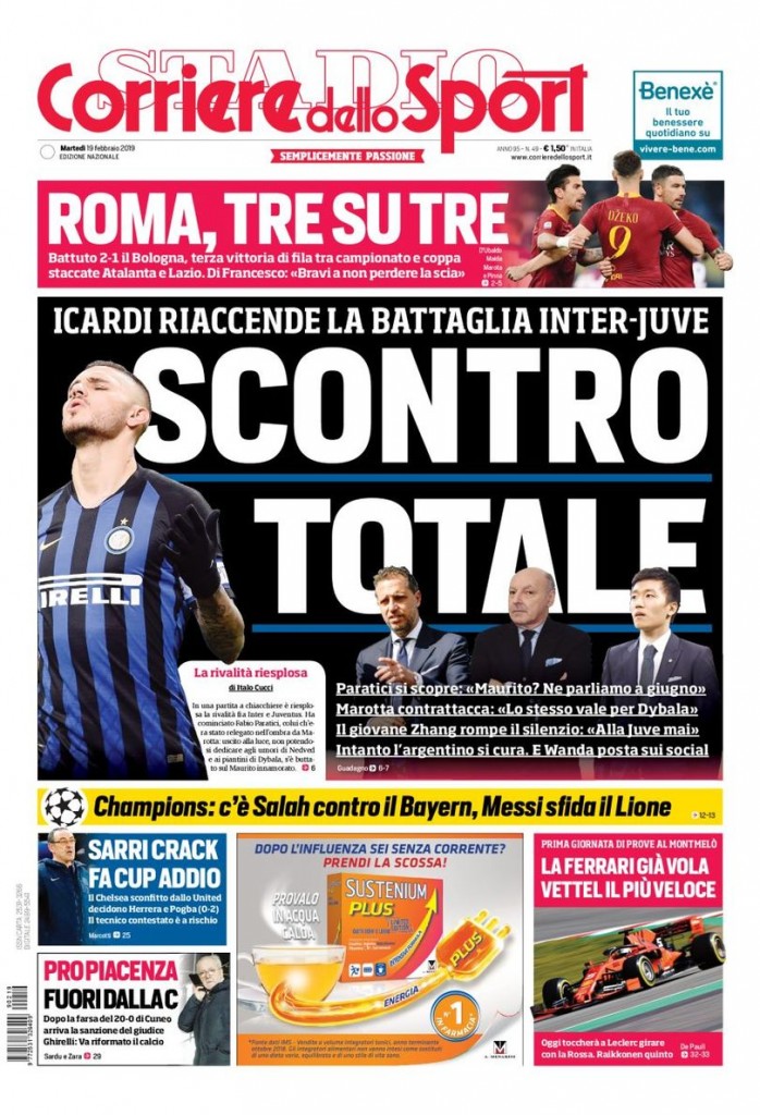 Corriere dello Sport 19 febbraio 2019