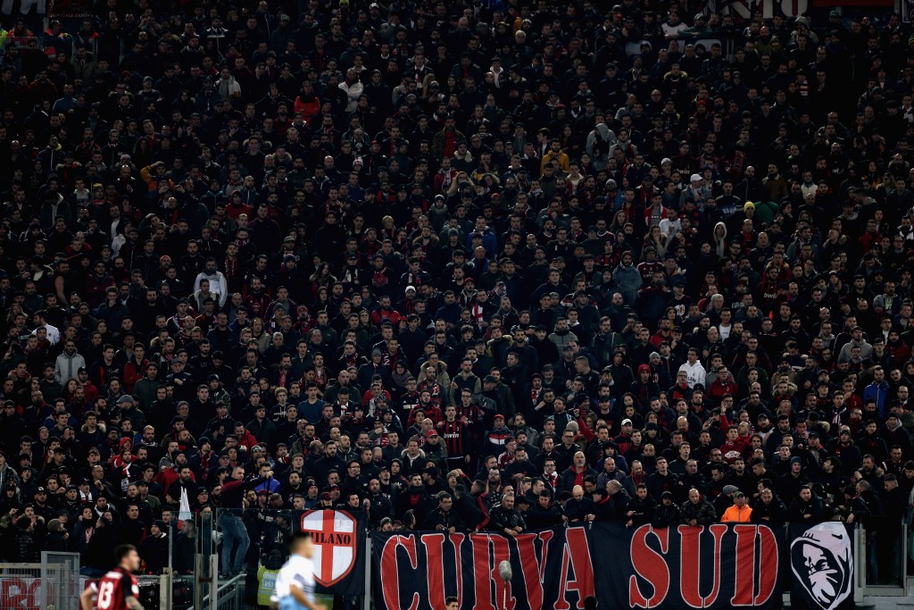 Lazio Milan tifosi Curva Sud