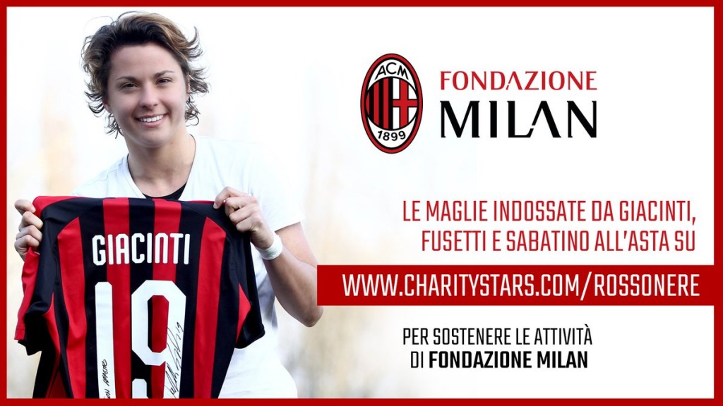 Milan Femminile, all'asta le maglie di Giacinti, Sabatini e Fusetti (@acmilan)