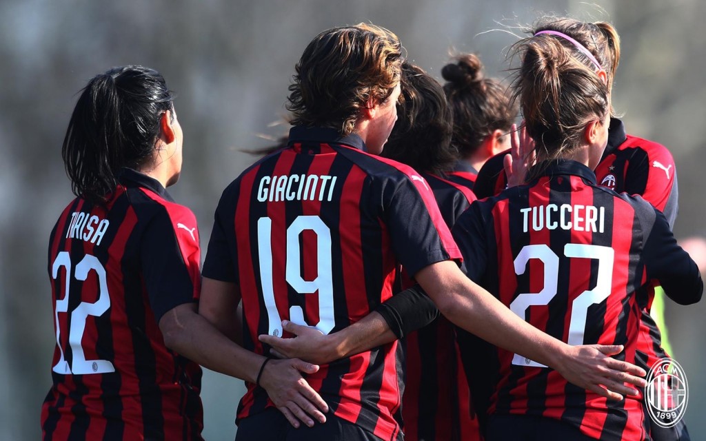 esultanza Milan Femminile