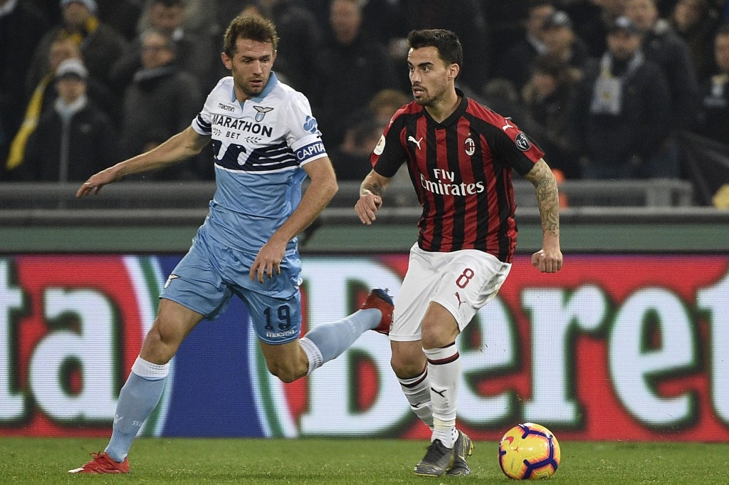 Jesus Fernandez Suso e Senad Lulic, Lazio-Milan, Getty Images