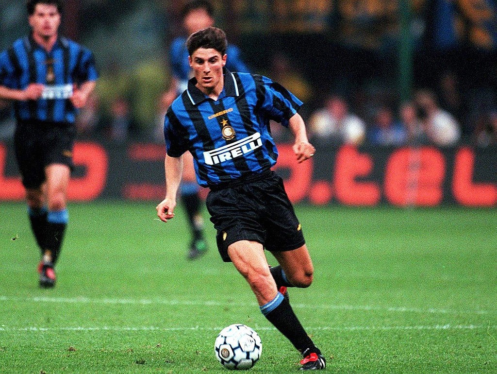 Javier Zanetti ai tempi dell'Inter