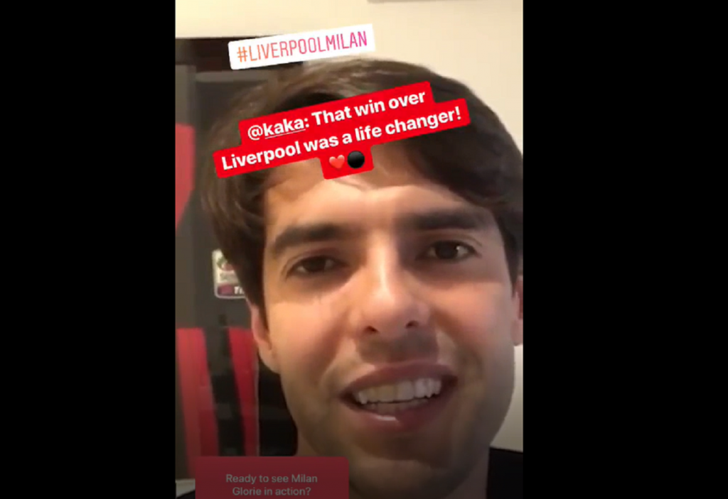 Ricardo Kakà, ex Milan, su Instagram, @acmilan