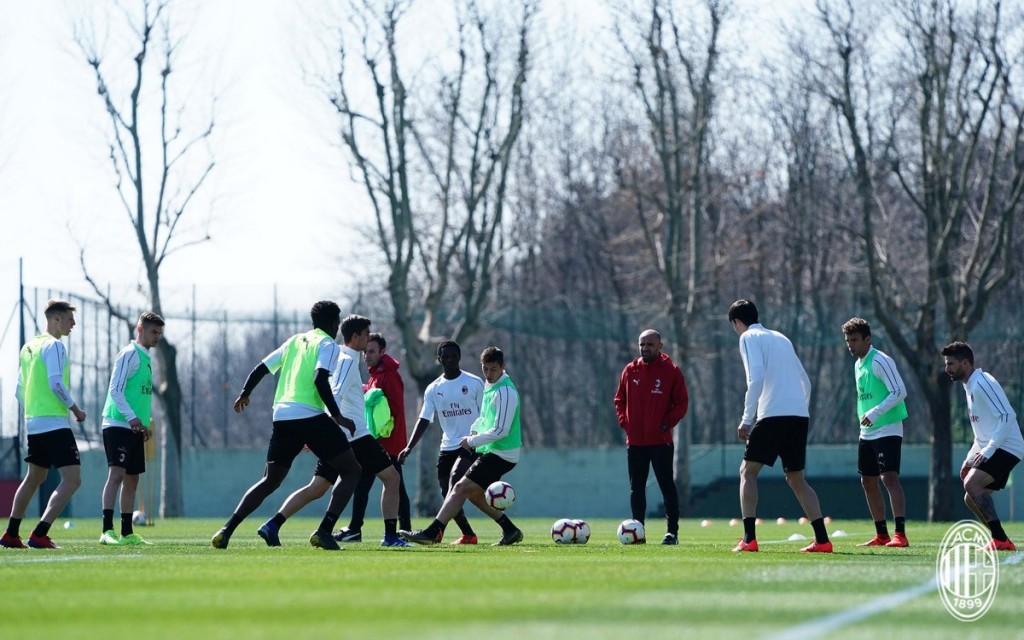 L'allenamento del Milan a Milanello, @acmilan