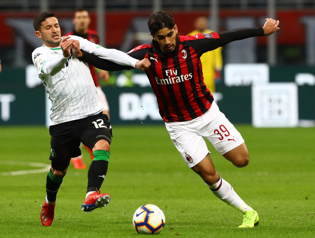 Lucas Paqueta, in Milan-Sassuolo, Getty Images