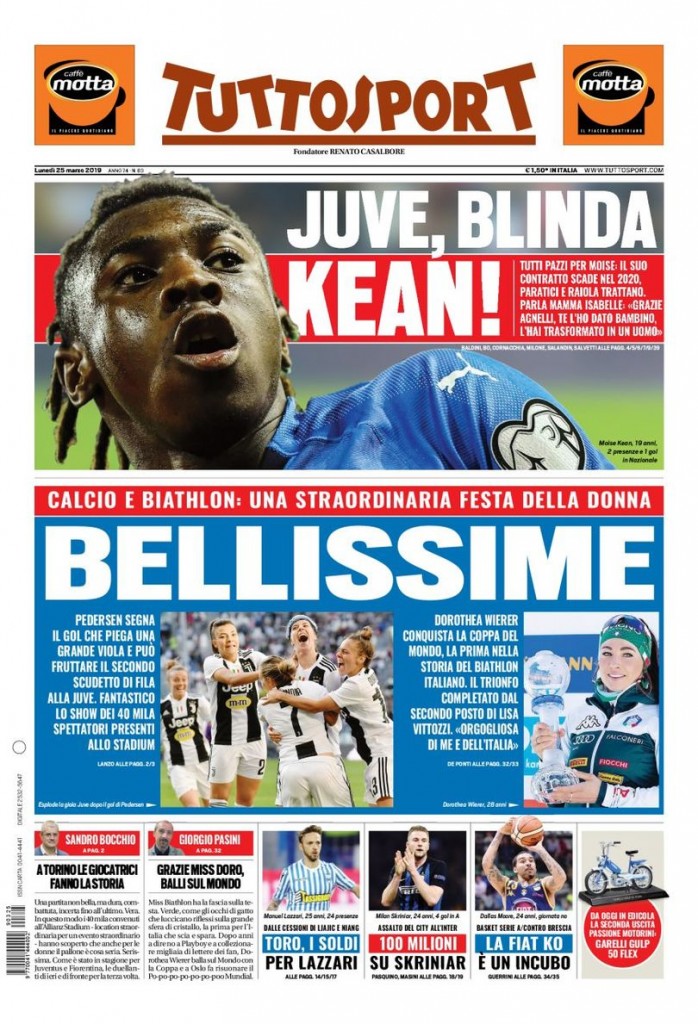 Tuttosport 25 marzo 2019