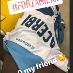 Bakayoko sulle proprie Instagram Stories con la maglia di Acerbi