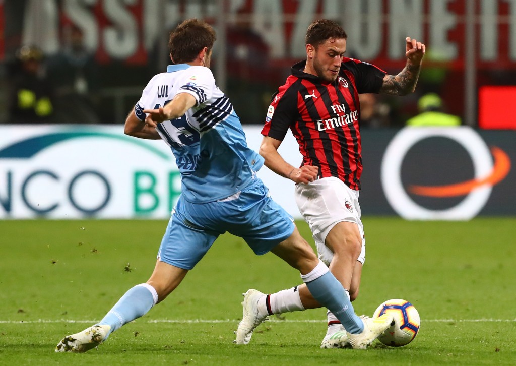 Davide Calabria in Milan-Lazio (Getty Images)
