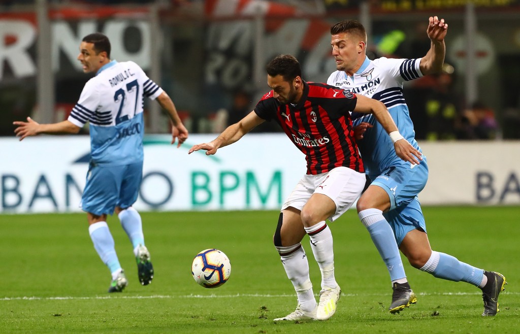 Hakan Calhanoglu Milan-Lazio