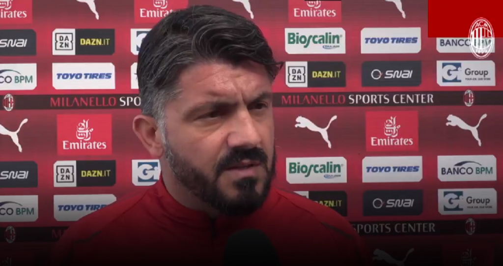 Gennaro Gattuso, tecnico del Milan, @acmilan