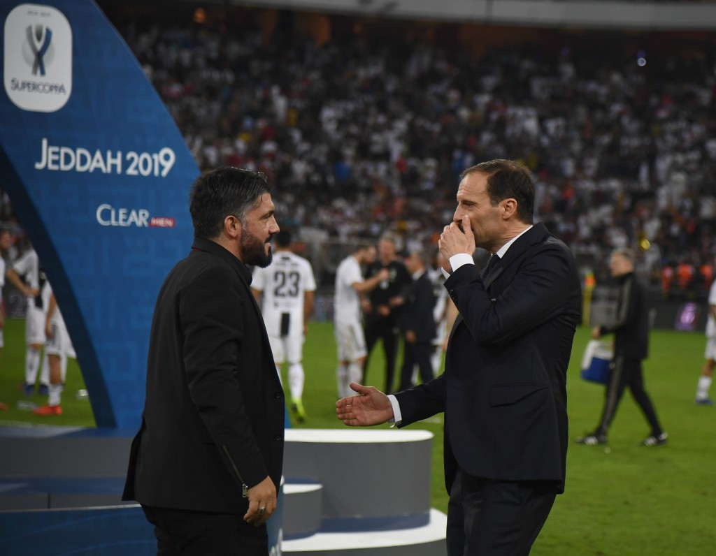 Gattuso Allegri Juventus-Milan 2019