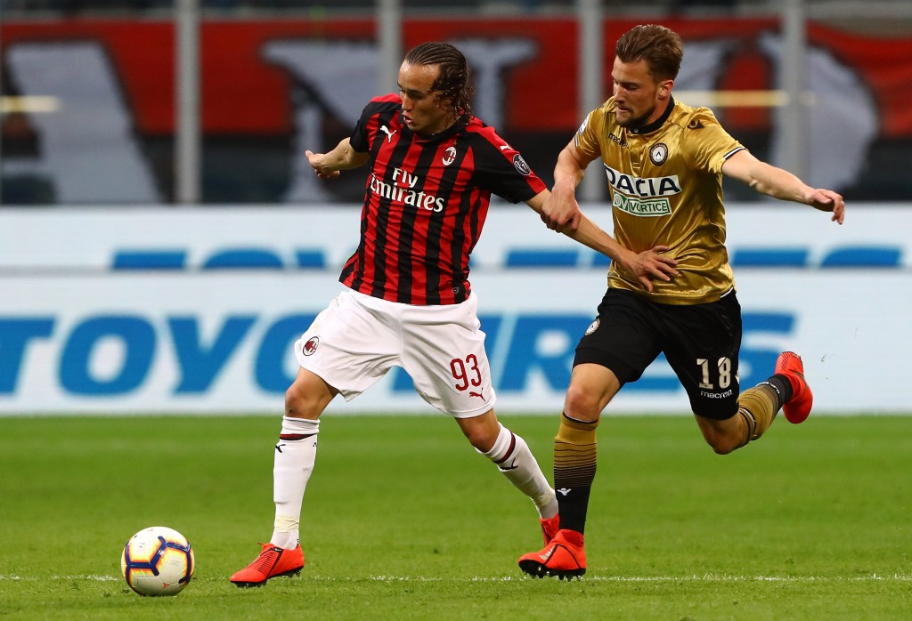 Diego Laxalt e Hidde Ter Avest in Milan-Udinese, Getty Images