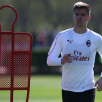 Piatek allenamento Milan Milanello