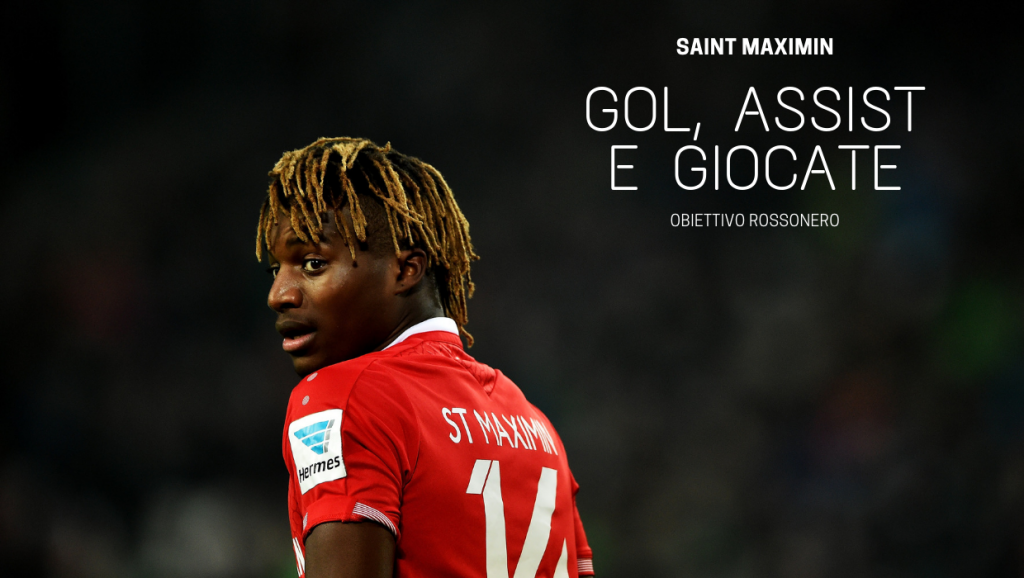 Saint Maximin, attaccante Nizza (Grafica Calciomercato): gol, assist, skills e giocate