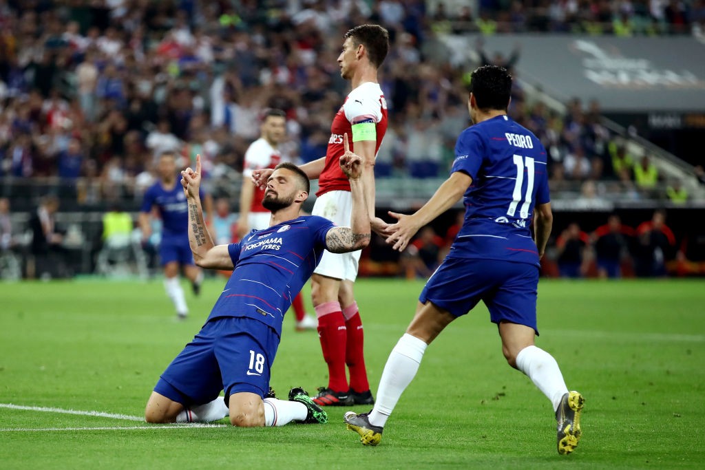 L'esultanza del Chelsea per la vittoria di Europa League