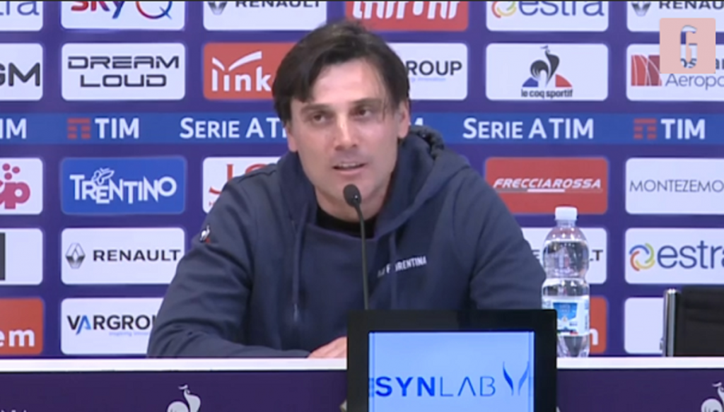 Vincenzo Montella, allenatore della Fiorentina ed ex tecnico del Milan (credits: Gazzetta TV)