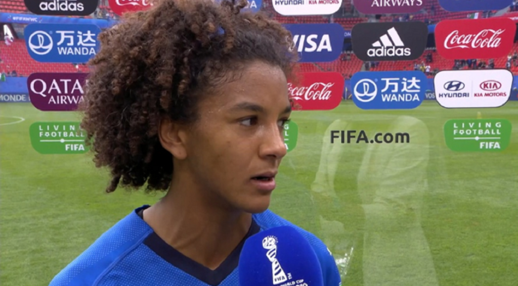 Sara Gama, difensore della Nazionale femminile, Gazzetta TV
