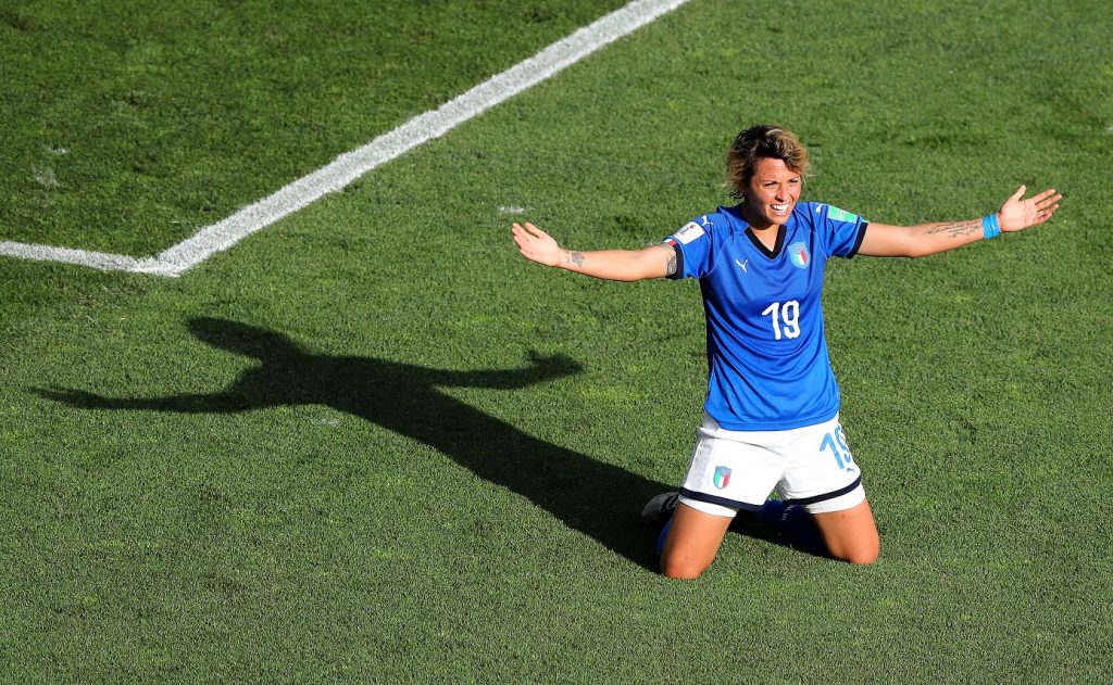 Valentina Giacinti, bomber del Milan Femminile ed attaccante dell'Italia Femminile (credits: GETTY Images)
