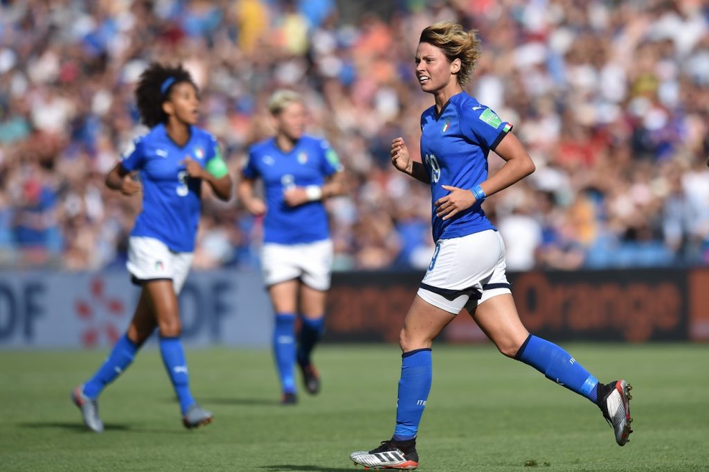 Valentina Giacinti, bomber del Milan Femminile ed attaccante dell'Italia Femminile (credits: GETTY Images)