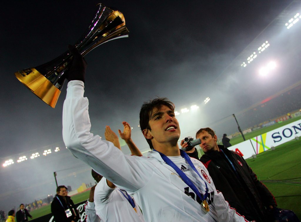 Ricardo Kaka nel 2007, Milan Campione del Mondo, Getty Images