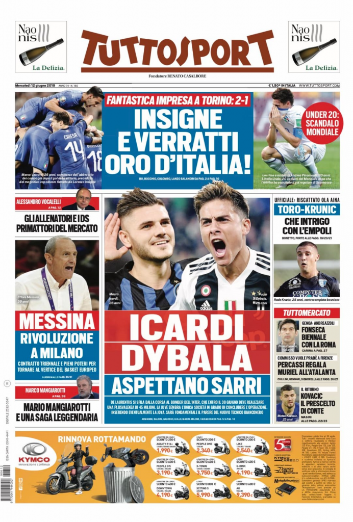 tuttosport 12 giugno 2019