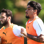 calhanoglu_paqueta allenamento milanello milan