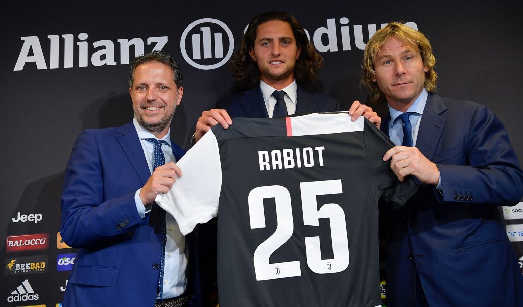 Paratici Rabiot Nedved Juventus