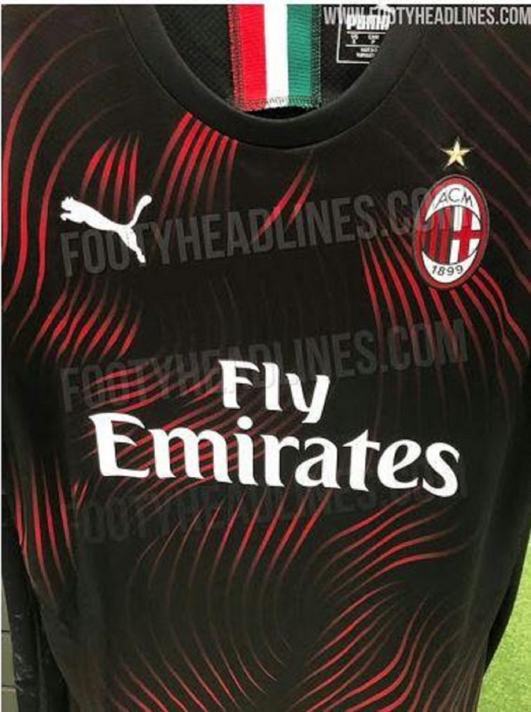 Terza maglia Milan 2019/20, foto Footyheadlines