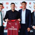 Hernandez con Boban, Maldini e Gazidis, @acmilan