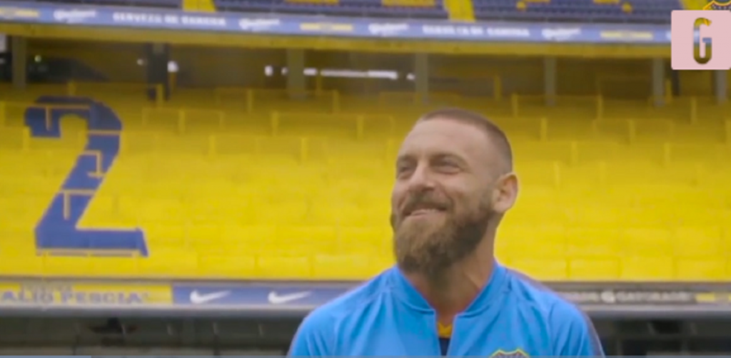 Daniele De Rossi al Boca Juniors, foto Gazzetta TV