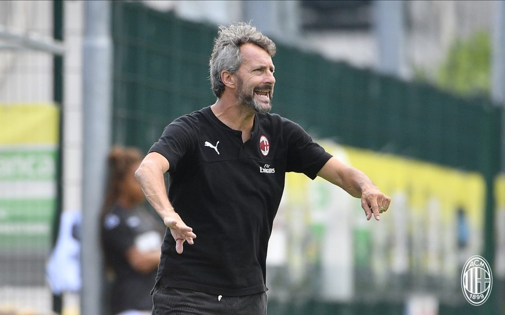 Maurizio Ganz, allenatore del Milan Femminile, foto @acmilan