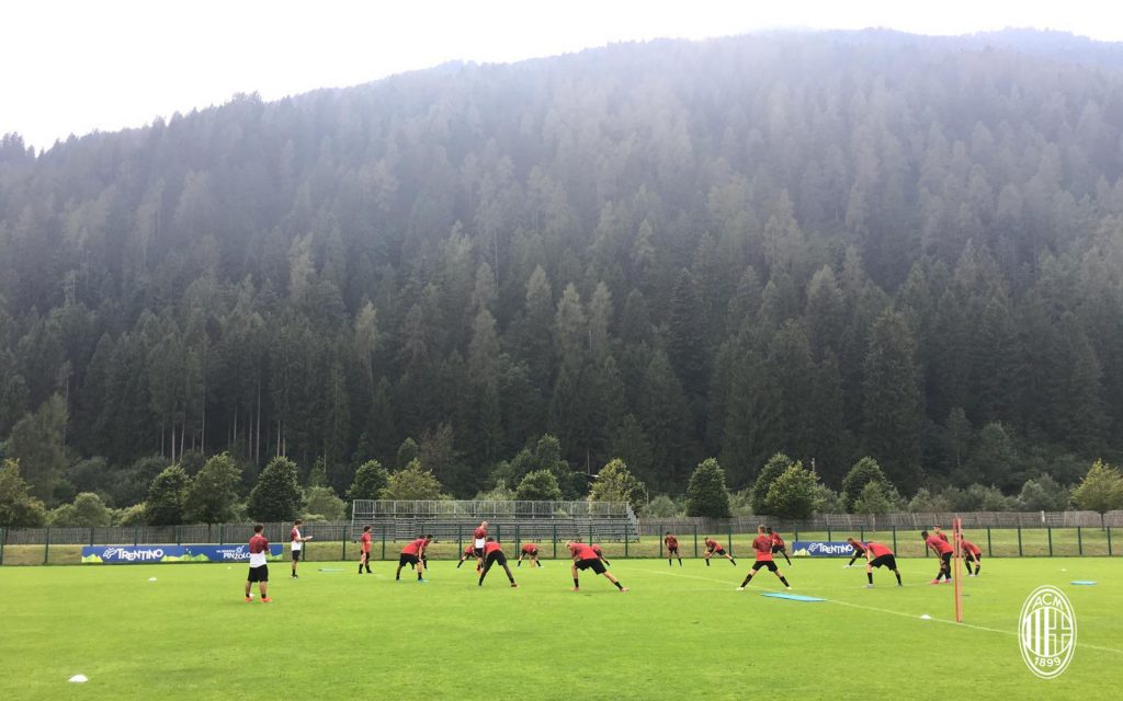 Il Milan Under 17 a Pinzolo, foto @acmilan