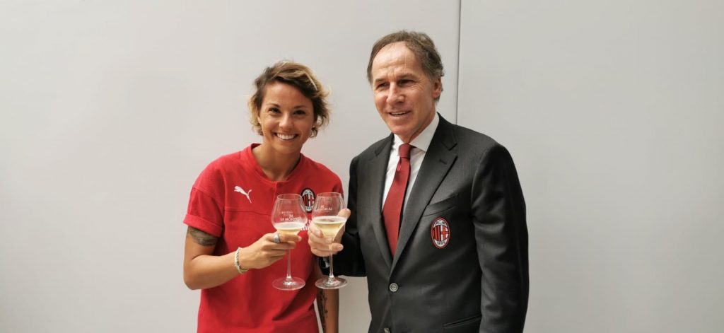 Valentina Giacinti e Franco Baresi, profilo Twitter Franco Baresi