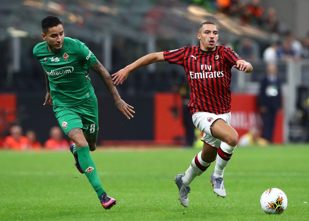 Ismael Bennacer e Erick Pulgar in Milan-Fiorentina, Getty Images