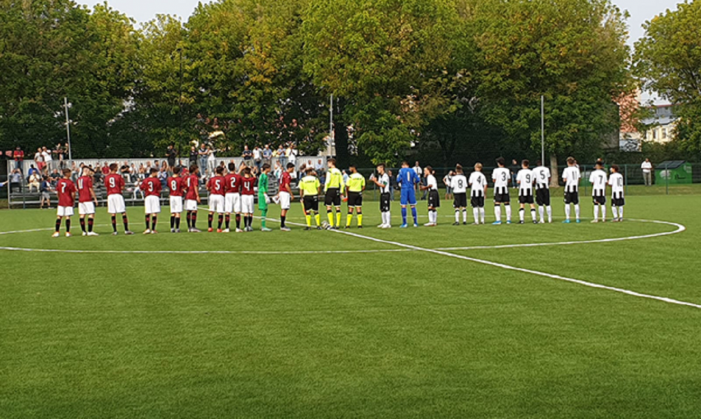 Una gara del Milan giovanile, foto @acmilan
