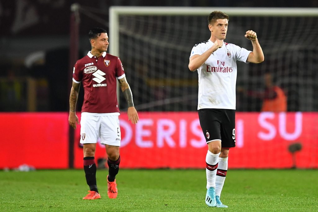 Krzysztof Piatek e Armando Izzo in Torino-Milan, Getty Images