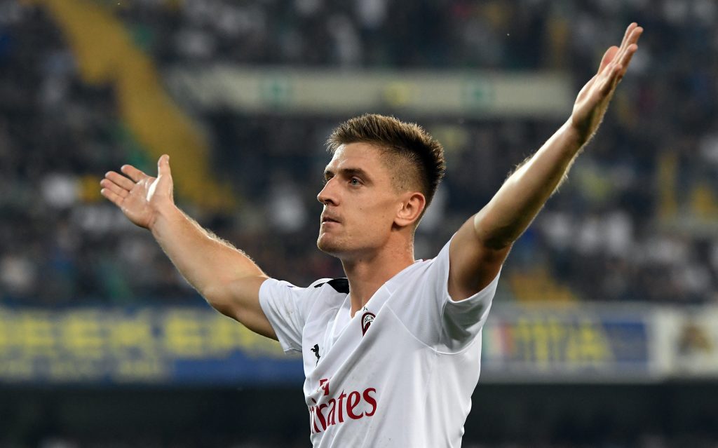 Krzysztof Piatek in Verona-Milan, Getty Images