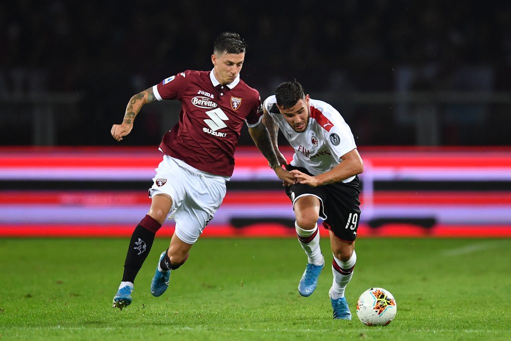 Daniele Baselli e Theo Hernandez in Torino-Milan, Getty Images