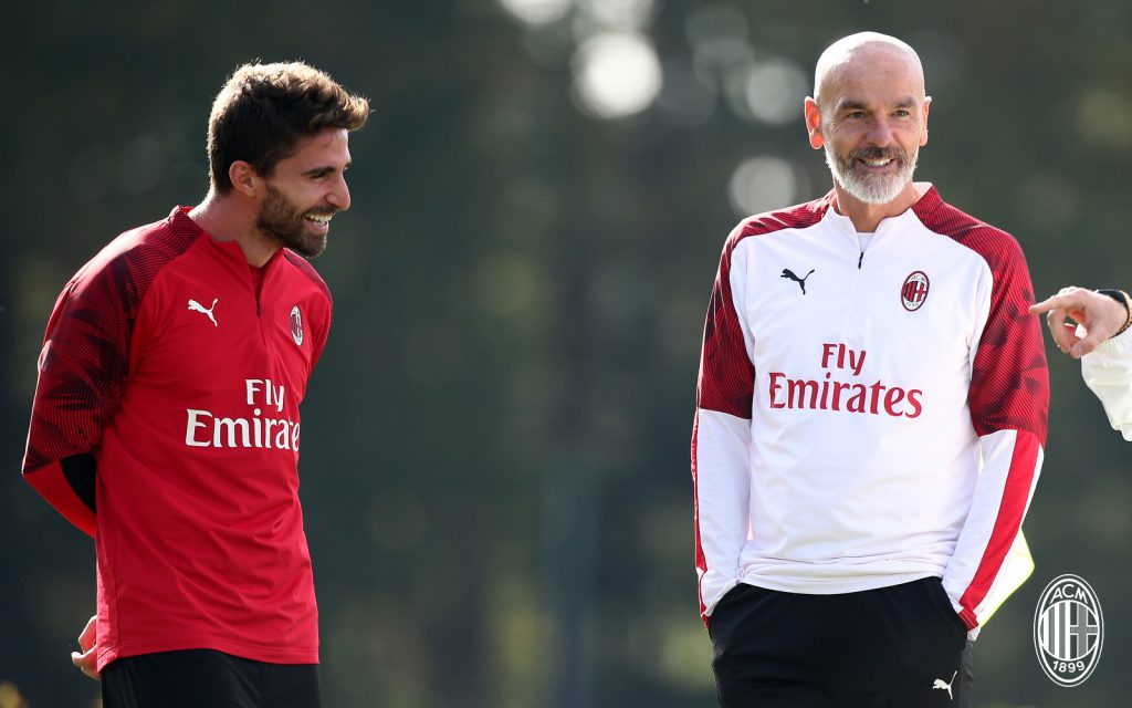 Borini Pioli Milan Milanello