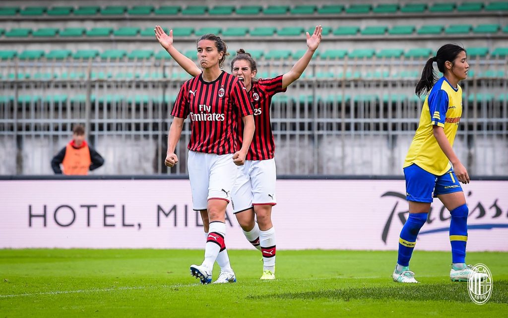 L'esultanza di Marta Carissimi, Milan Femminile, @acmilan
