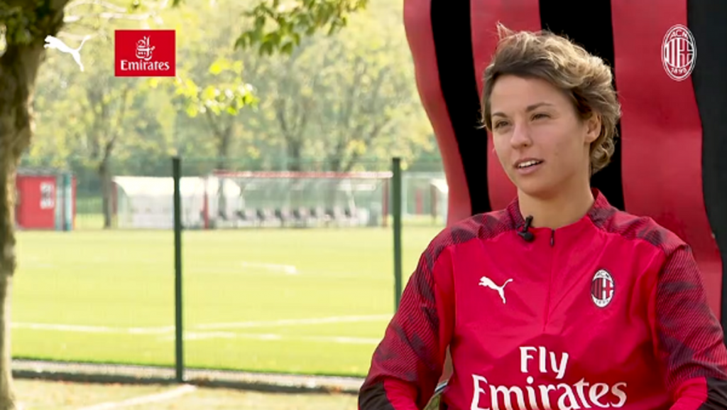 Valentina Giacinti, attaccante del Milan Femminile, foto @acmilan