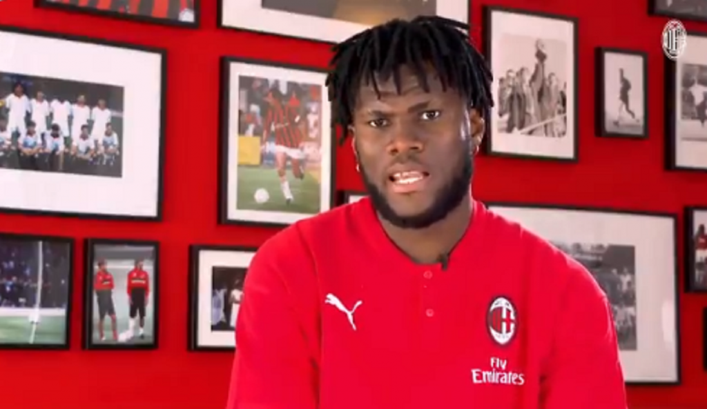 Il centrocampista del Milan, Franck Kessié, @acmilan