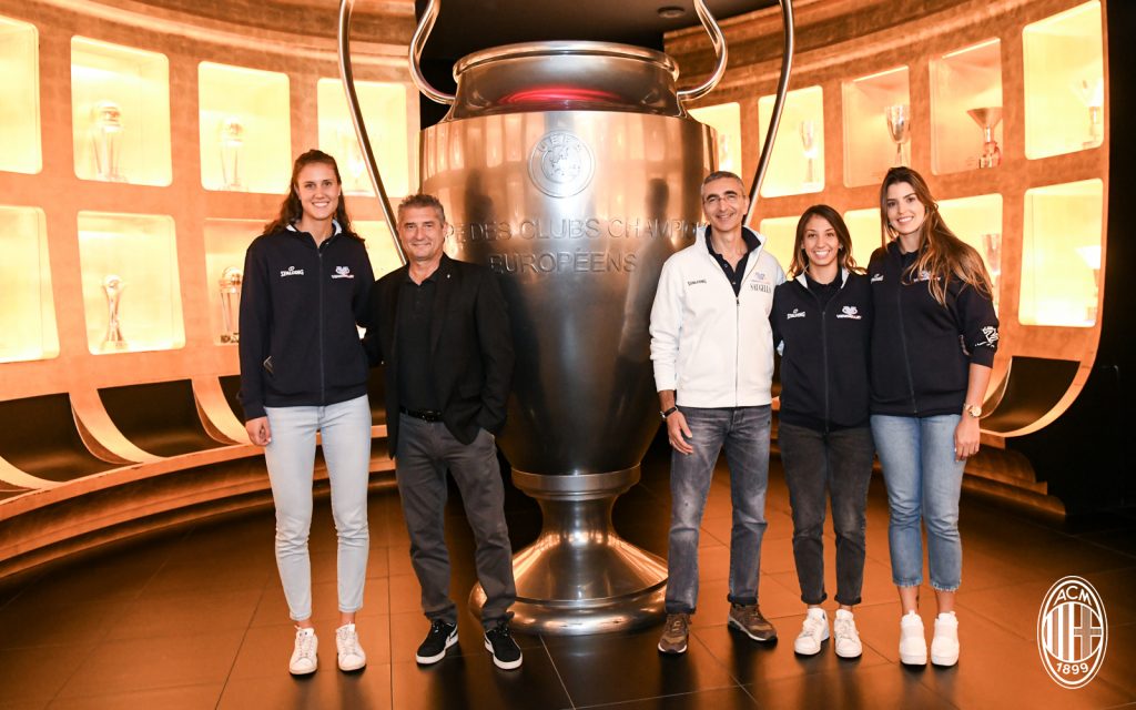 La Saugella Monza a Casa Milan, foto acmilan.com