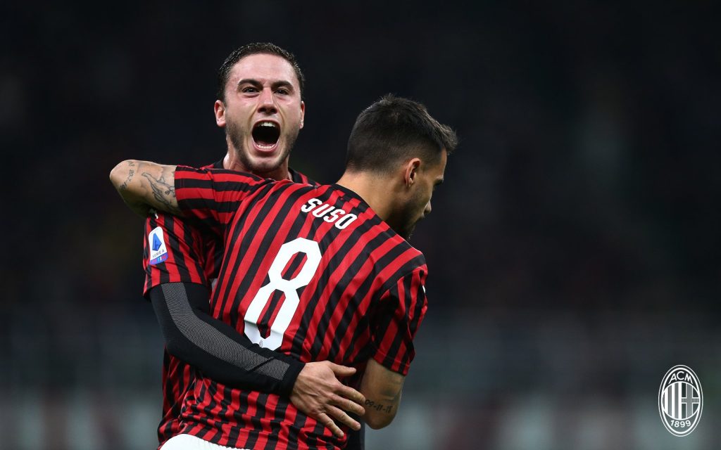 Jesus Fernandez Suso e Davide Calabria, Milan, @acmilan