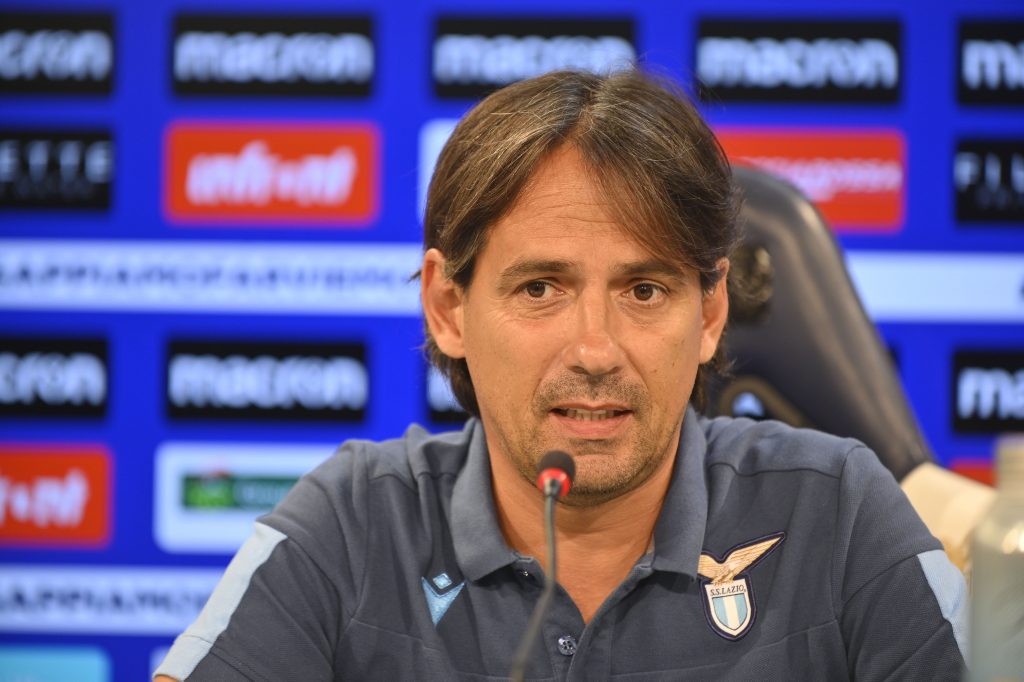 Simone Inzaghi Lazio conferenza stampa