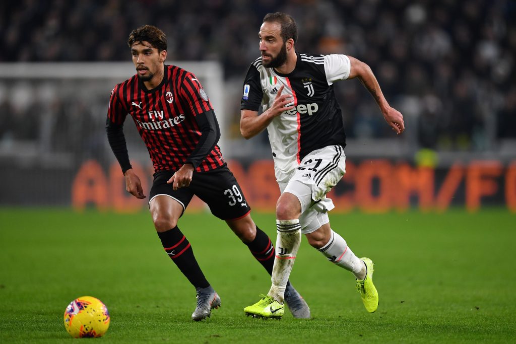 Juventus-Milan Paquetá Higuaín
