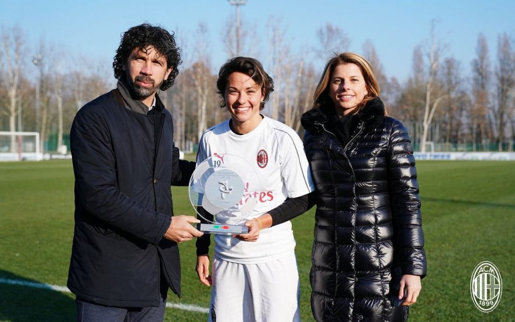 Katia Serra, Giacinti e Tommasi Serie A Milan Femminile