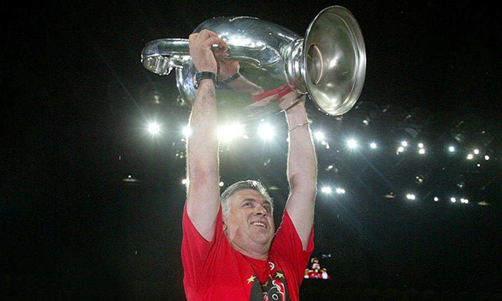 Carlo Ancelotti Milan Champions League