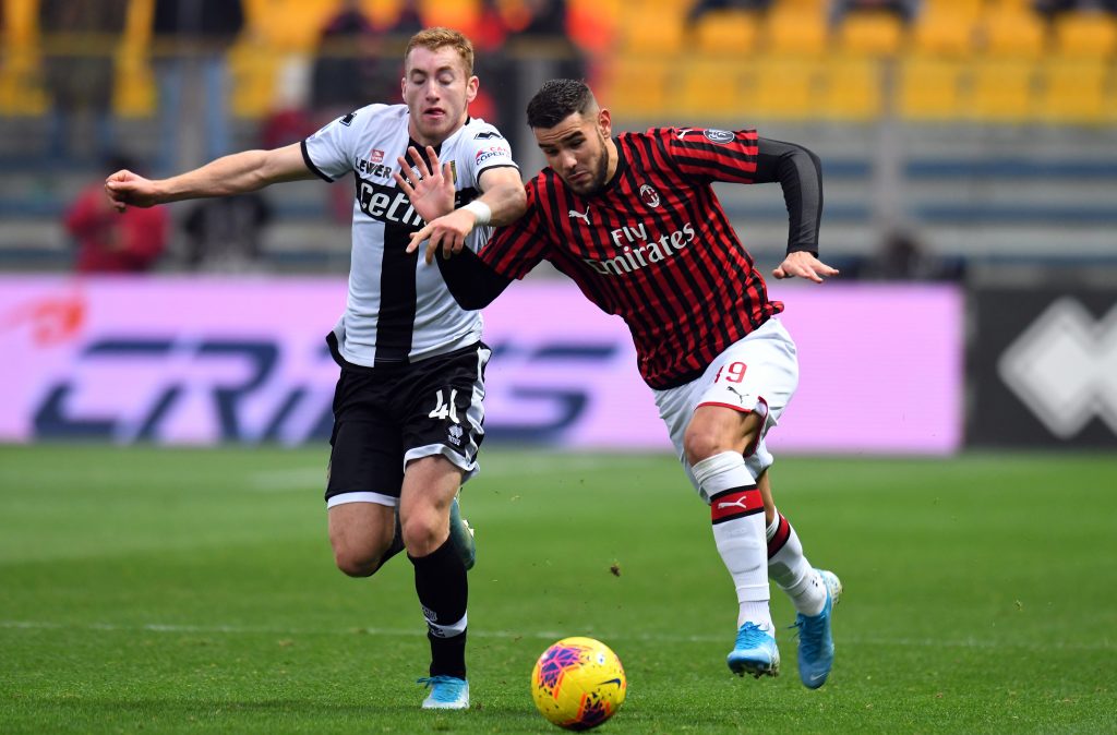 Kulusevski Theo Hernández Parma-Milan