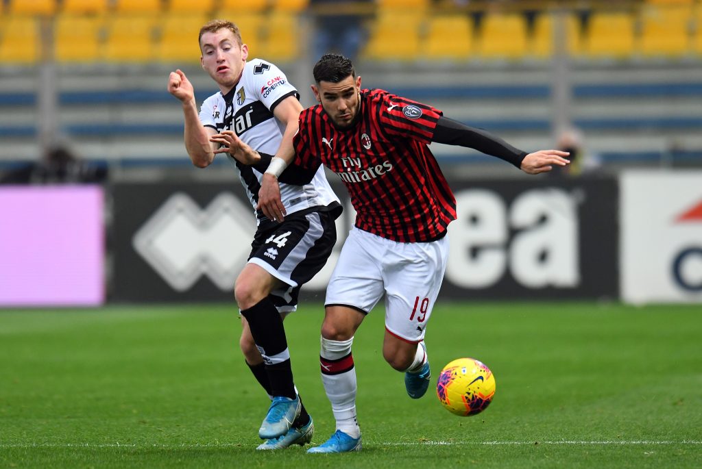 Kulusevski Theo Hernández Parma-Milan